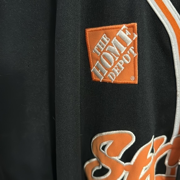 Tony Stewart button up Jersey Joe Gibbs racing Home Depot Jersey Sz LG - Picture 4 of 8